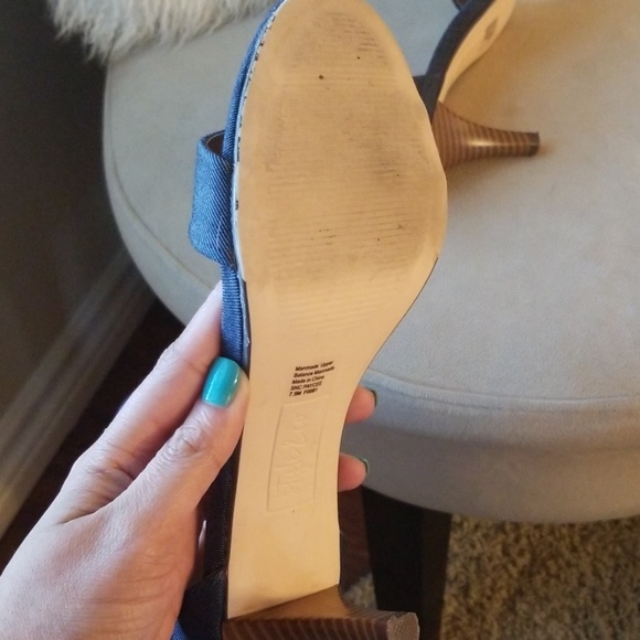 ***Style & Co Denim Dress Sandal - Picture 6 of 7